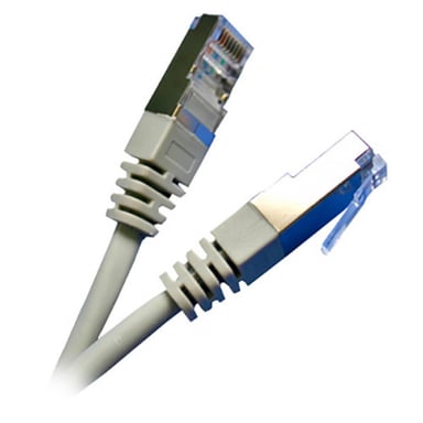 Патч-корд 2м, FTP, cat.5e, CU, 24AWG, grey Kingda (KD-PAFT4200GY) - фото 1