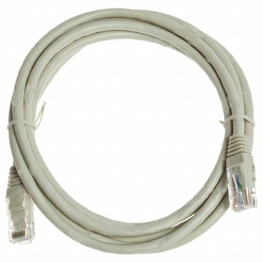 Патч-корд 2м, UTP, cat.6, CU, 24AWG, grey Kingda (KD-PAUT6200GY) - фото 1