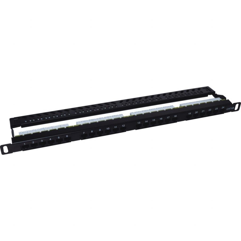 Патч-панель 19" 24xRJ-45 STP cat.5e, 0.5U, with cable organizer Kingda (KD-PP41-STP-C5e-24P-0.5U) - фото 1 Патч-панель 19" 24xRJ-45 STP cat.5e, 0.5U, with cable organizer Kingda (KD-PP41-STP-C5e-24P-0.5U) - фото 1