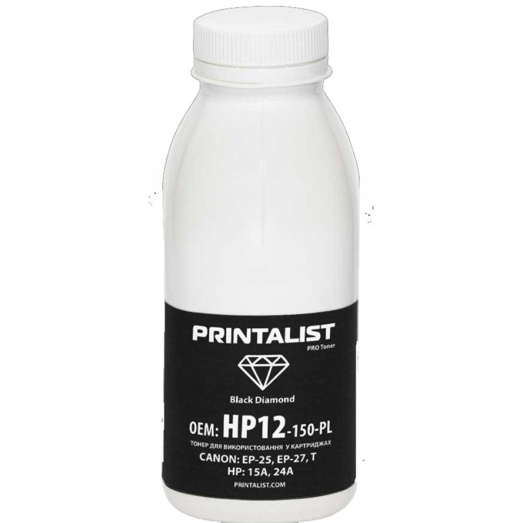 Тонер HP LJ 1200/1220 , 150г Black Printalist (HP12-150-PL) - фото 1