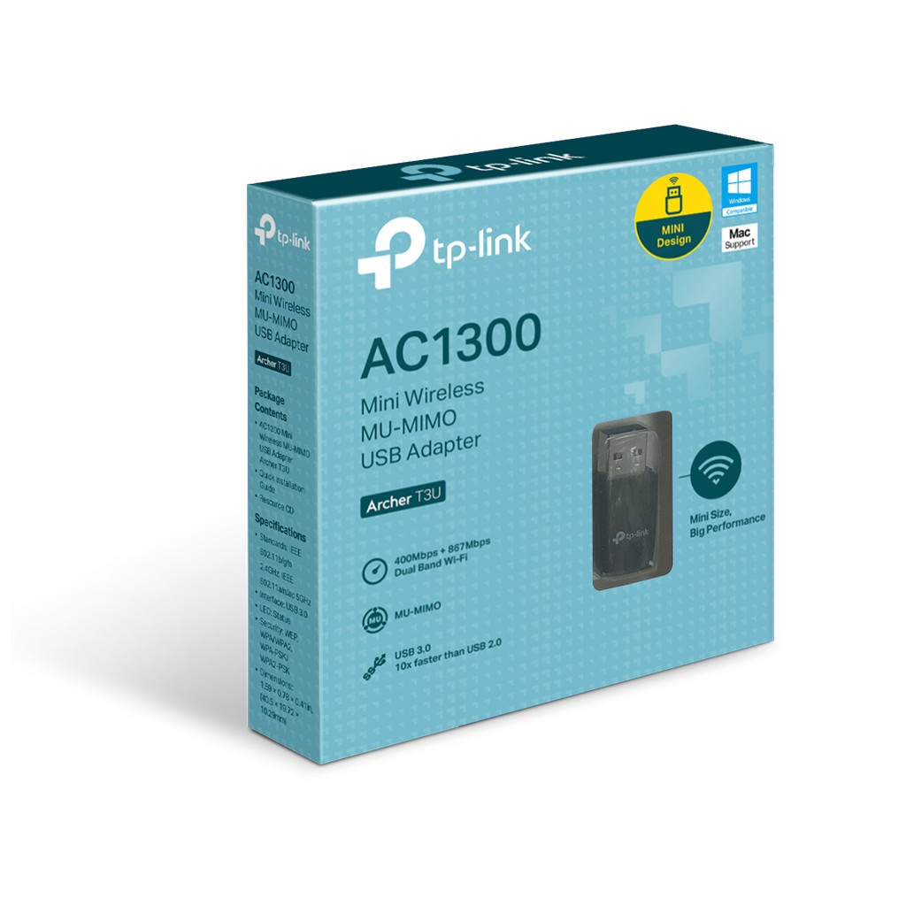 Мережева карта Wi-Fi TP-Link ARCHER-T3U - фото 2 Мережева карта Wi-Fi TP-Link ARCHER-T3U - фото 2