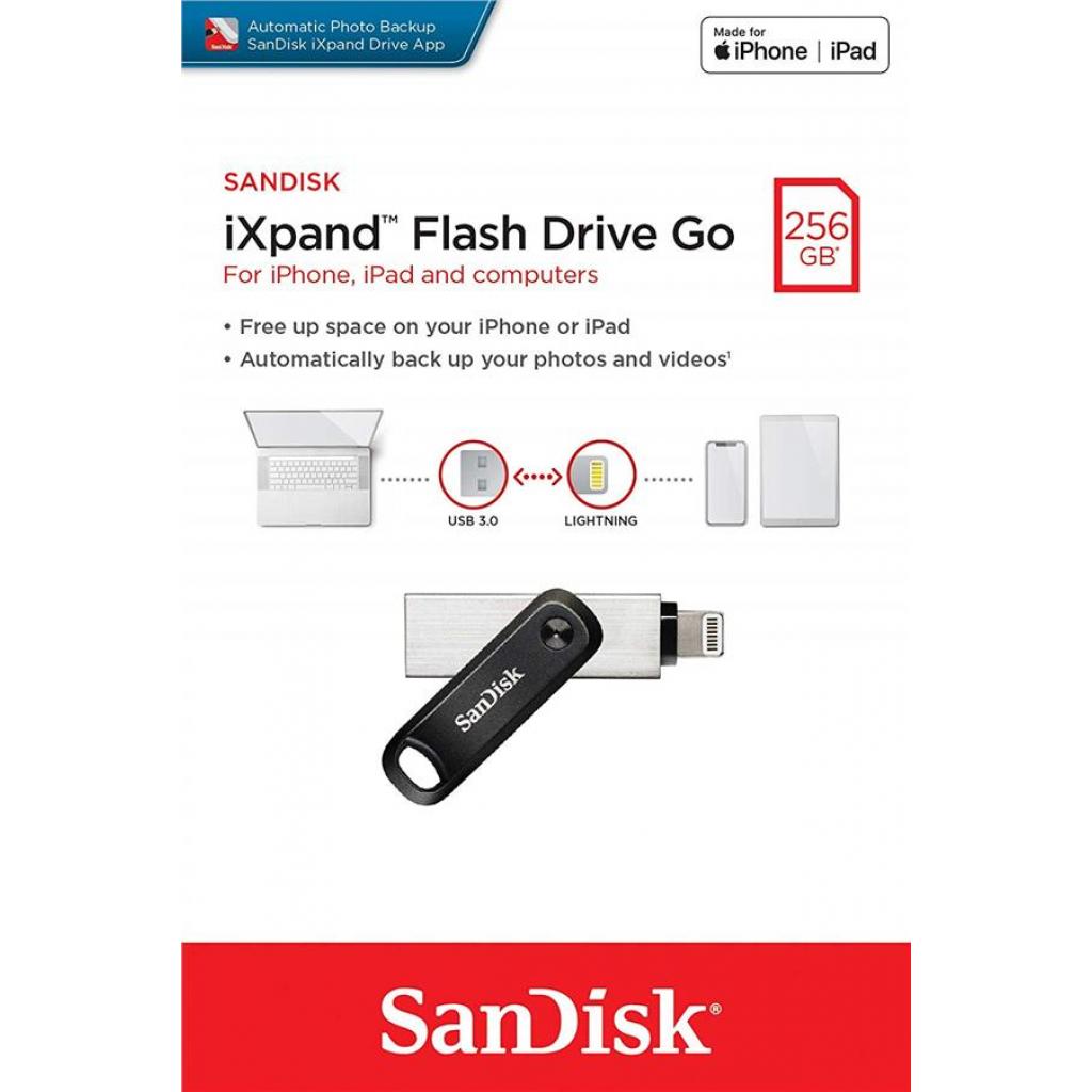 USB флеш накопичувач SanDisk 256GB iXpand Go USB 3.0/Lightning (SDIX60N-256G-GN6NE) - фото 6 USB флеш накопичувач SanDisk 256GB iXpand Go USB 3.0/Lightning (SDIX60N-256G-GN6NE) - фото 6