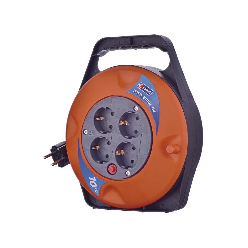 Мережевий подовжувач EMOS катушка 4 роз., 10 м (P19510) - фото 4 Мережевий подовжувач EMOS катушка 4 роз., 10 м (P19510) - фото 4