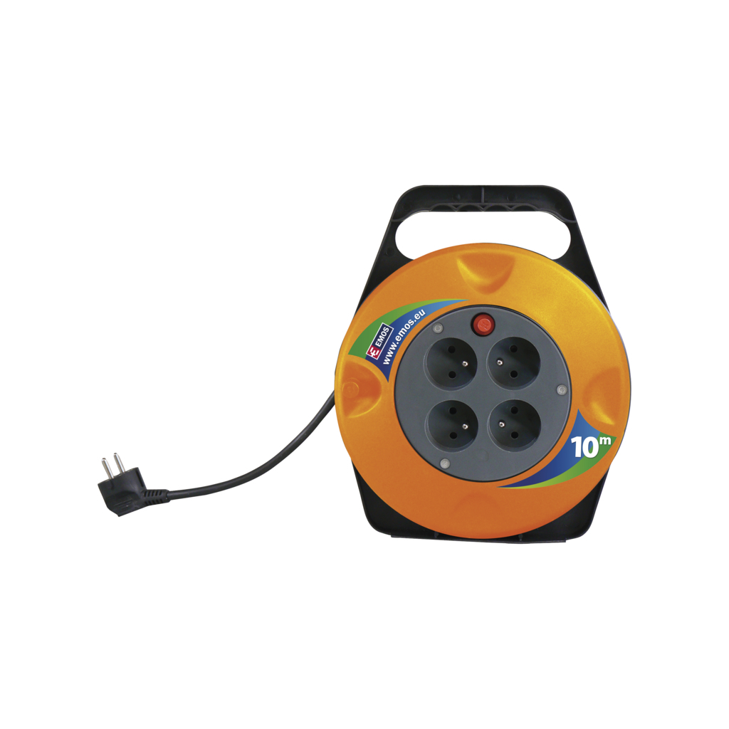 Мережевий подовжувач EMOS катушка 4 роз., 10 м (P19510) - фото 5 Мережевий подовжувач EMOS катушка 4 роз., 10 м (P19510) - фото 5