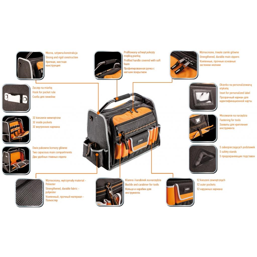 Сумка для інструмента Neo Tools кофр 44 кармана, полиестер 600 D (84-301) - фото 2 Сумка для інструмента Neo Tools кофр 44 кармана, полиестер 600 D (84-301) - фото 2