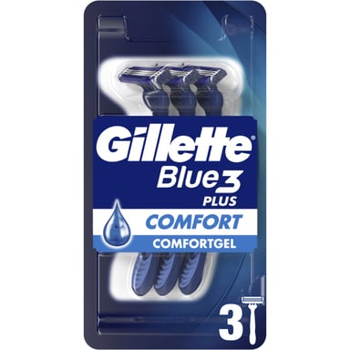 Бритва Gillette Blue 3 Comfort 3 шт. (7702018489695/7702018489619) - фото 1