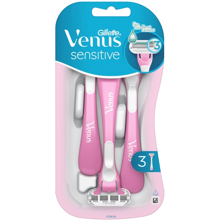 Бритва Gillette Venus Smooth Sensitive 3 шт. (7702018491544) - фото 2