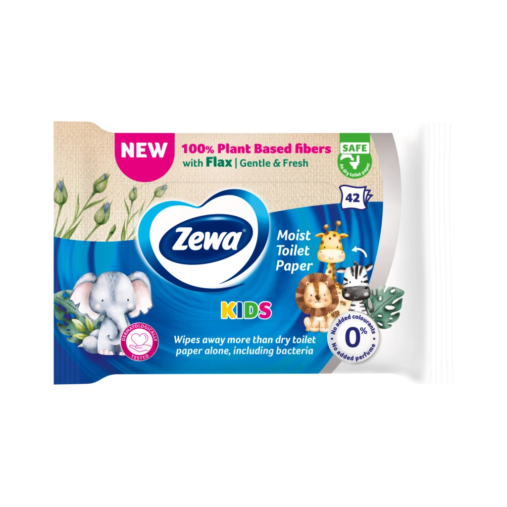 Туалетний папір Zewa Kids 42 шт (7322540796551) - фото 2 Туалетний папір Zewa Kids 42 шт (7322540796551) - фото 2