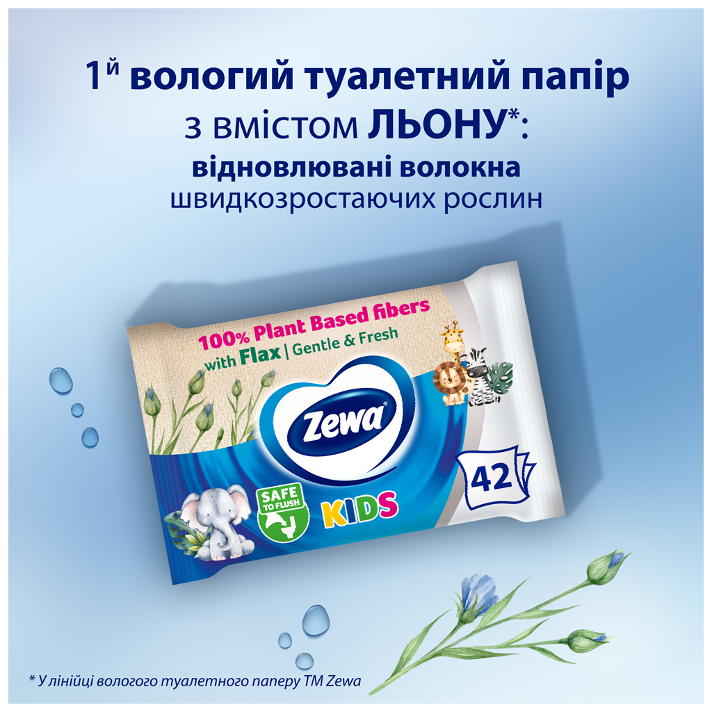 Туалетний папір Zewa Kids 42 шт (7322540796551) - фото 3 Туалетний папір Zewa Kids 42 шт (7322540796551) - фото 3