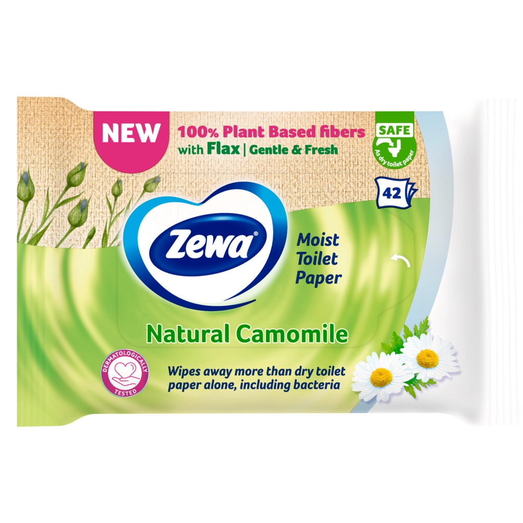 Туалетний папір Zewa Natural Camomile 42 шт (7322540796520) - фото 2 Туалетний папір Zewa Natural Camomile 42 шт (7322540796520) - фото 2