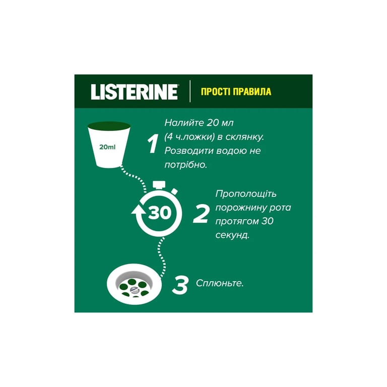 Ополіскувач для порожнини рота Listerine Total Care Захист зубів та ясен 500 мл (3574661070377/5010123714383) - фото 6