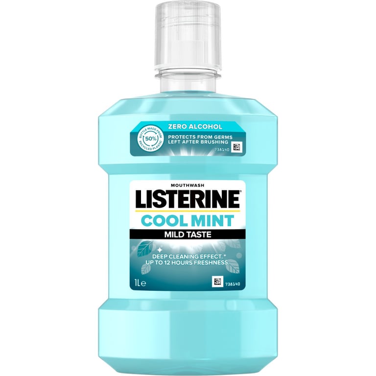 Ополіскувач для порожнини рота Listerine Свіжа м'ята 1000 мл (3574661011394/3574661619927) - фото 1