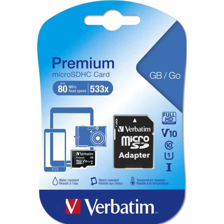 Карта пам'яті Verbatim 128GB microSDHC class 10 UHS-I (MDAVR-96/G) - фото 2