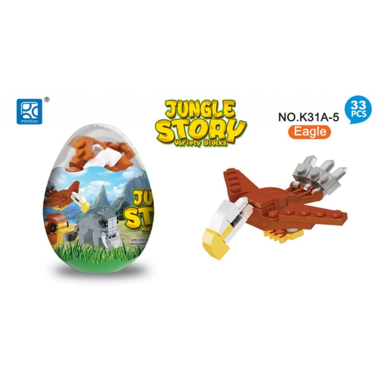 Конструктор Mindbox JUNGLE STORY в яйце в асорт (K31A) - фото 4