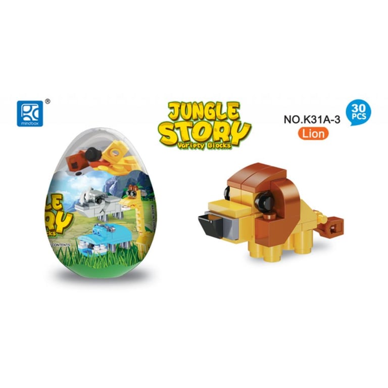 Конструктор Mindbox JUNGLE STORY в яйце в асорт (K31A) - фото 5