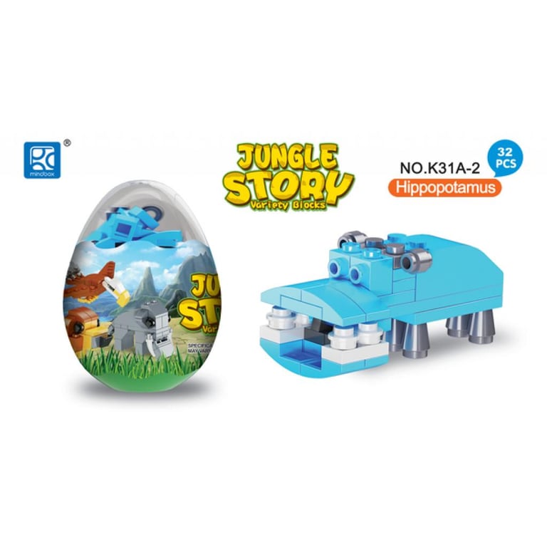 Конструктор Mindbox JUNGLE STORY в яйце в асорт (K31A) - фото 6