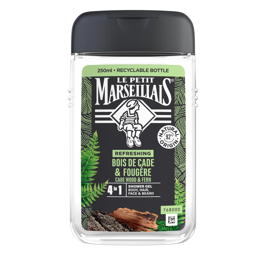 Гель для душу Le Petit Marseillais Ялівець та екстракт папороті 250 мл (3574661259628/3251241035208) - фото 1