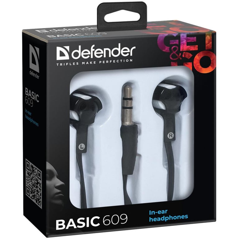 Навушники Defender Basic 609 Black-White (63609) - фото 2
