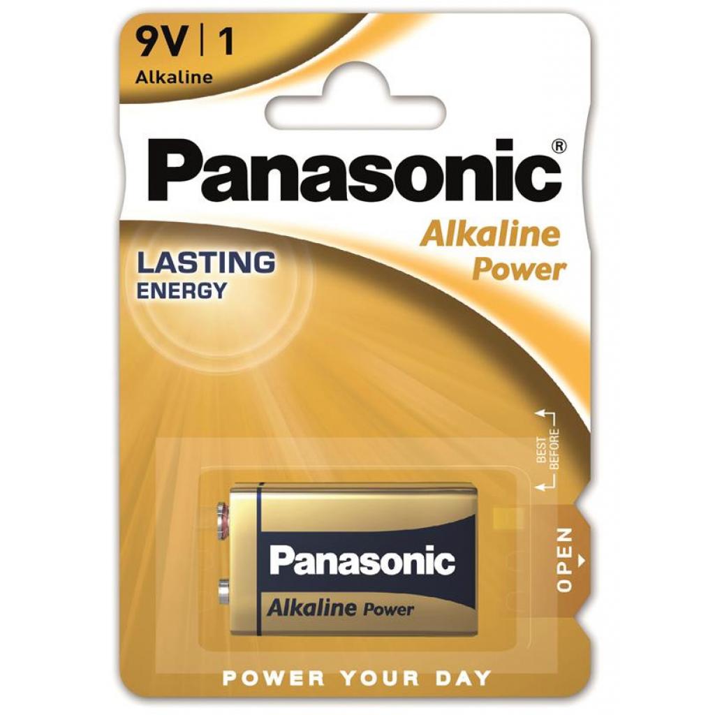 Батарейка Panasonic Крона 6LR61 Alkaline Power * 1 (6LR61REB/1BP) - фото 1