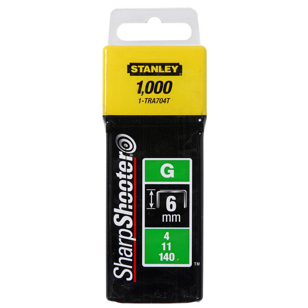 Скоби для будівельного степлера Stanley тип G 6мм (Степлер 6-TR250) 1000шт (1-TRA704T) Скоби для будівельного степлера Stanley тип G 6мм (Степлер 6-TR250) 1000шт (1-TRA704T)