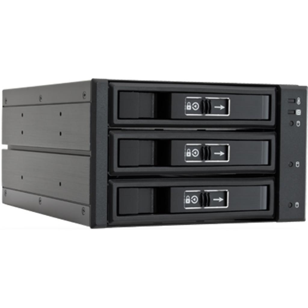 Бекплейн Chieftec 2x5.25"/3x3.5" Hot-Swap Aluminium (CBP-2131SAS) - фото 1