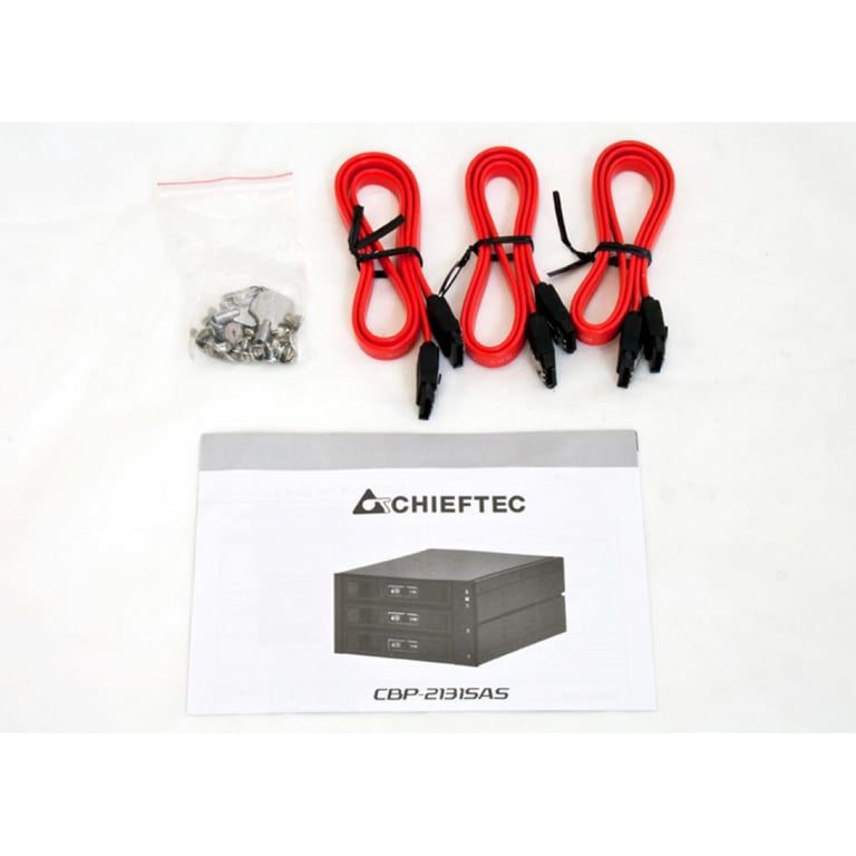 Бекплейн Chieftec 2x5.25"/3x3.5" Hot-Swap Aluminium (CBP-2131SAS) - фото 5