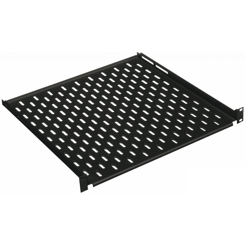 Полка 19" Conteg 1U глуб. 350 мм. RAL9005 (DP-PT-350-H) - фото 1