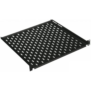 Полка 19" Conteg 1U глуб. 350 мм. RAL9005 (DP-PT-350-H) - фото 1