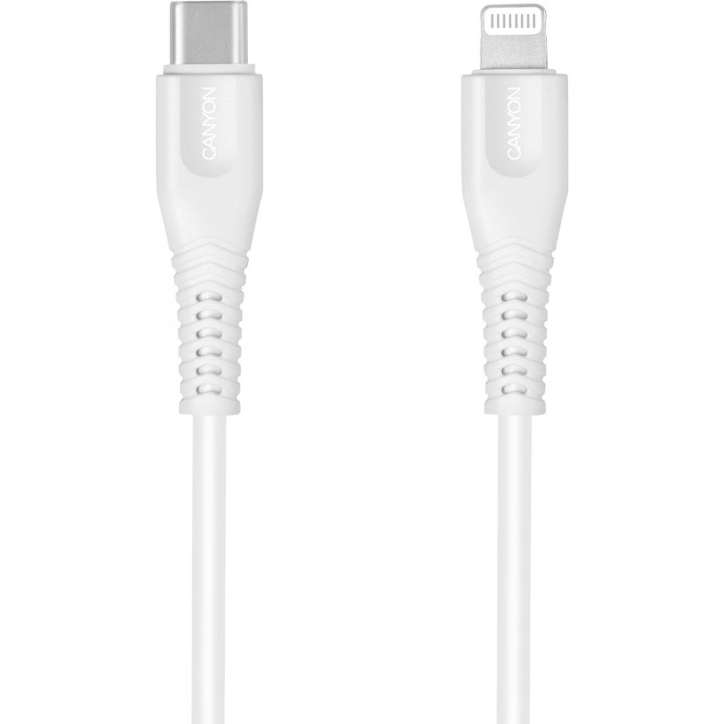 Дата кабель USB-C to Lightning 1.2m MFI White Canyon (CNS-MFIC4W) - фото 1