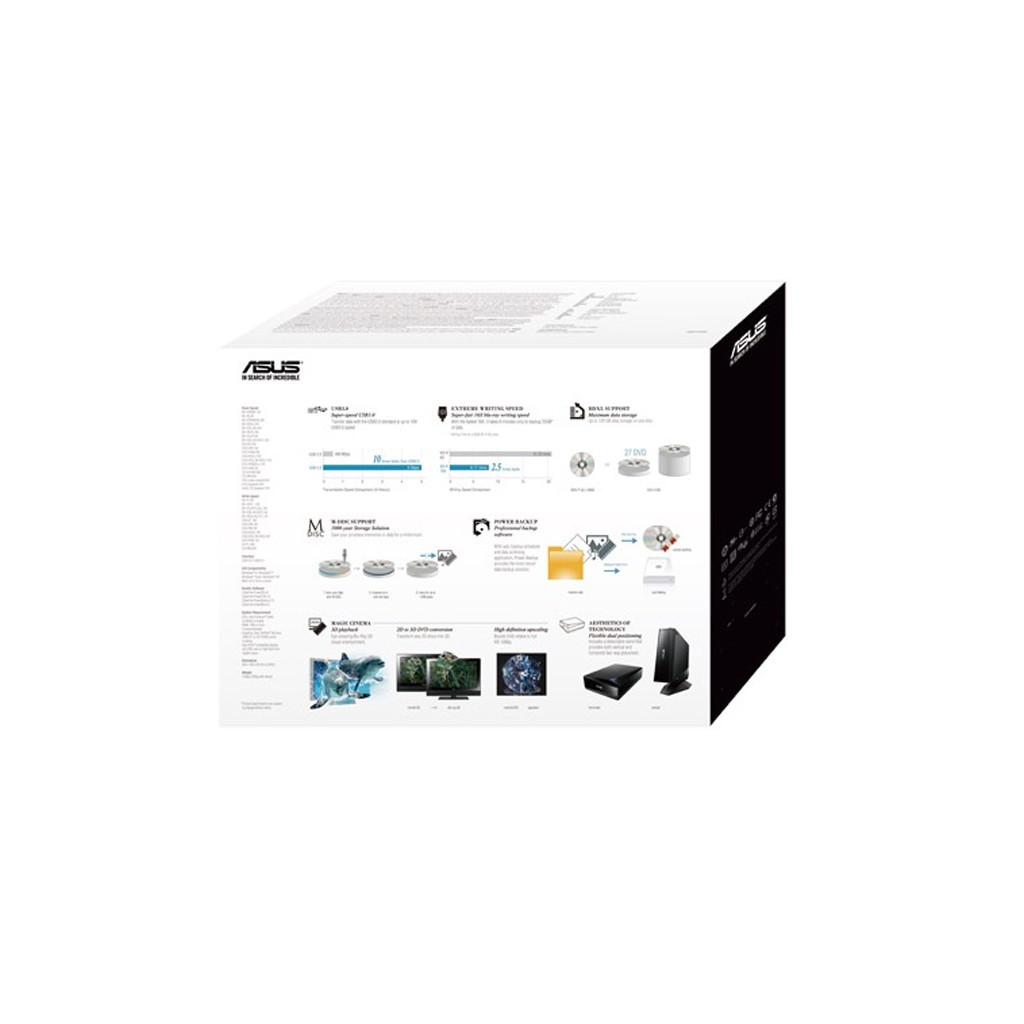 Оптичний привід Blu-Ray ASUS BW-16D1H-U PRO/BLK/G/AS - фото 3 Оптичний привід Blu-Ray ASUS BW-16D1H-U PRO/BLK/G/AS - фото 3