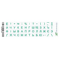 Наклейка на клавіатуру Grand-X 52 mini keys transparent protection Cyrillic green (GXMPGW) - фото 1