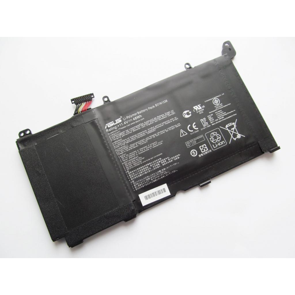 Акумулятор до ноутбука ASUS S551 B31N1336, 4110mAh (48Wh), 3cell, 11.4V, Li-Pol (A47470) - фото 1 Акумулятор до ноутбука ASUS S551 B31N1336, 4110mAh (48Wh), 3cell, 11.4V, Li-Pol (A47470) - фото 1