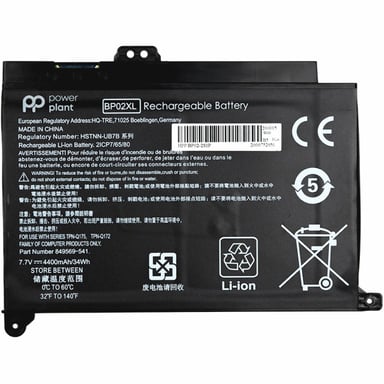 Акумулятор до ноутбука HP Pavilion Notebook PC 15 (BP02XL) 7.7V 4400mAh PowerPlant (NB461349) - фото 1