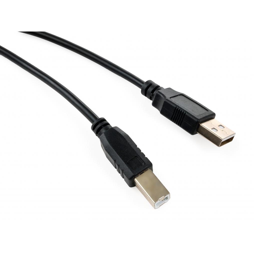 Кабель для принтера USB 2.0 AM/BM 3.0 m Vinga (VCPDCAMBM3.0BK) - головне фото