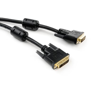 Кабель мультимедійний DVI to DVI 24+1pin 1.8 m Vinga (VCPDCDVIMM1.8BK) - фото 1