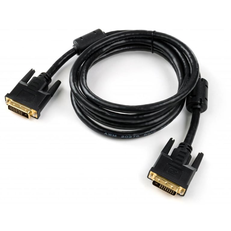 Кабель мультимедійний DVI to DVI 24+1pin 1.8 m Vinga (VCPDCDVIMM1.8BK) - фото 2