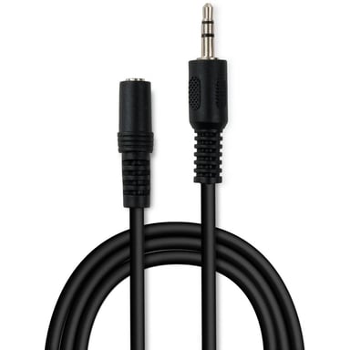 Кабель мультимедійний Jack 3.5mm M/F 1.8 m Vinga (VCPDCJ35MF1.8BK) - фото 1
