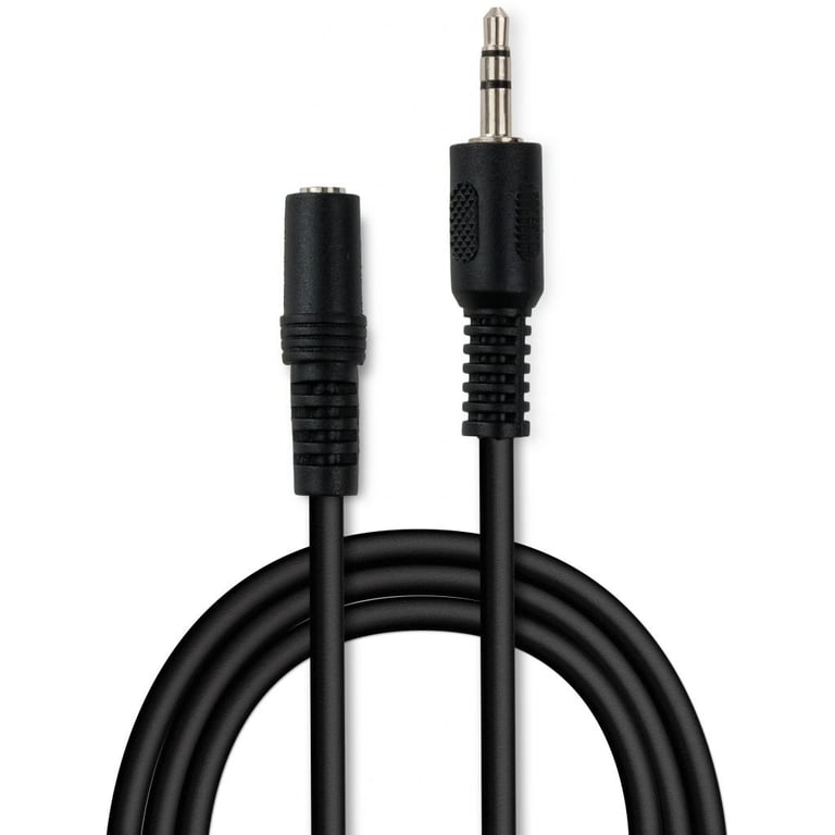 Кабель мультимедійний Jack 3.5mm M/F 1.8 m Vinga (VCPDCJ35MF1.8BK) - фото 1