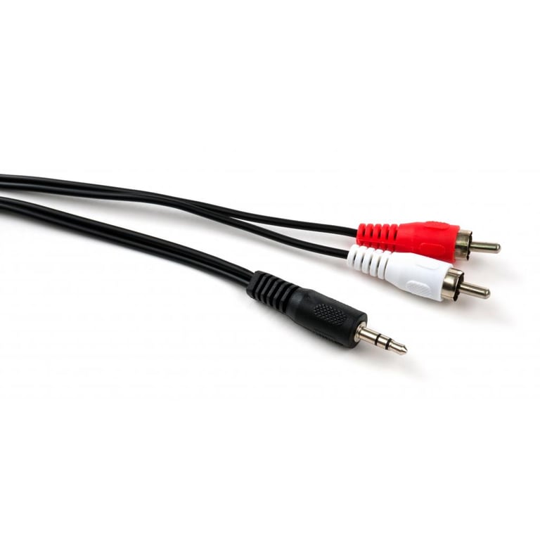 Кабель мультимедійний Jack 3.5mm male to 2xRCA 5.0m Vinga (VCPDCJ35MRCA25BK) - фото 2