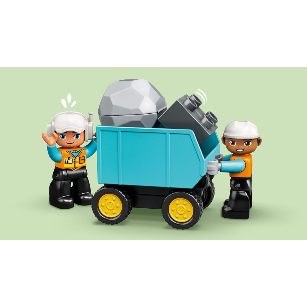 Конструктор LEGO Вантажівка і гусеничний екскаватор (10931) - фото 4 Конструктор LEGO Вантажівка і гусеничний екскаватор (10931) - фото 4