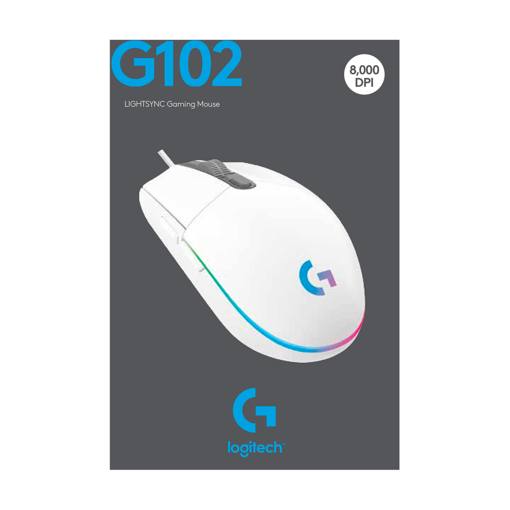 Мишка Logitech G102 Lightsync White (910-005824) - фото 10 Мишка Logitech G102 Lightsync White (910-005824) - фото 10