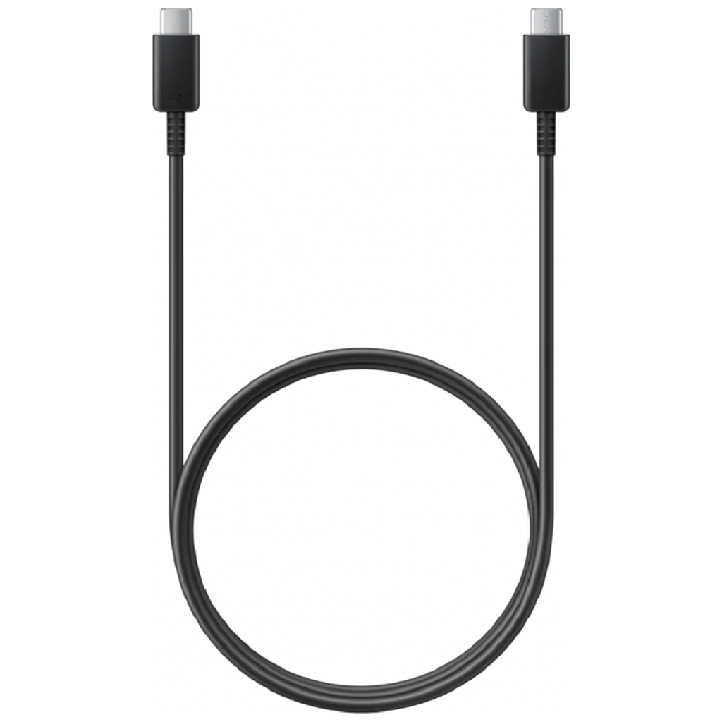 Дата кабель USB-C to USB-C 1.0m 5A black Samsung (EP-DN975BBRGRU) - фото 1