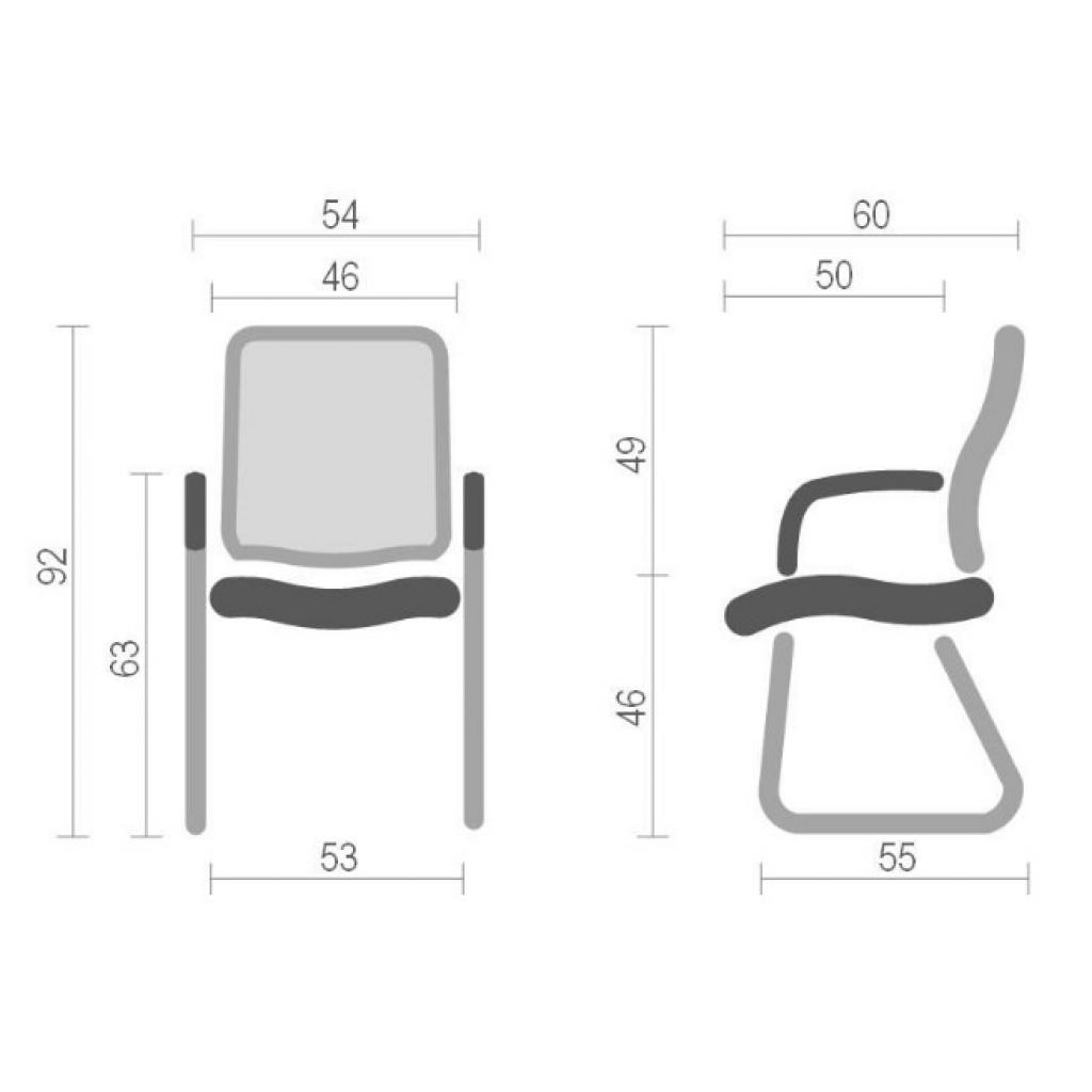 Офісне крісло Аклас Міраж FX CH CF Чорне (12743) - фото 6 Офісне крісло Аклас Міраж FX CH CF Чорне (12743) - фото 6