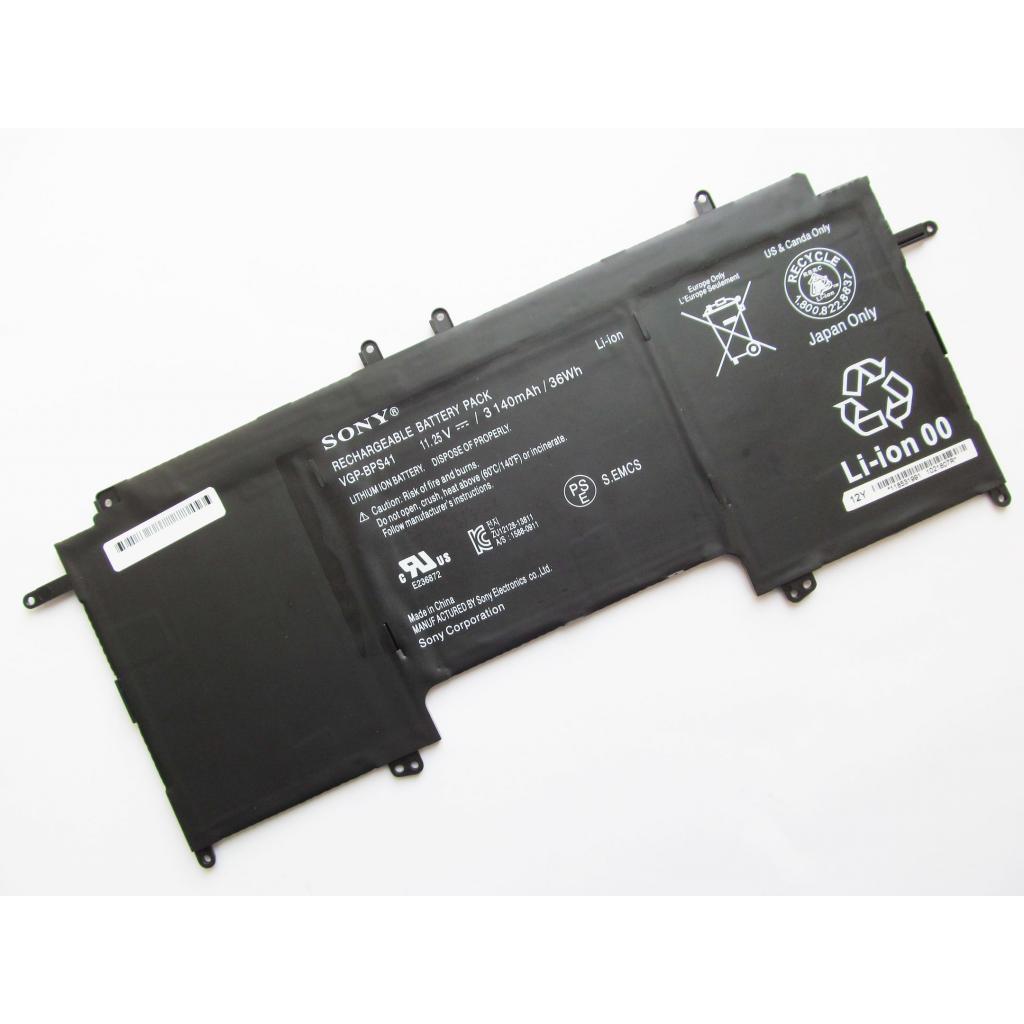 Акумулятор до ноутбука Sony VGP-BPS41, 3140mAh (36Wh), 3cell, 11.25V, Li-ion (A47490) - фото 1 Акумулятор до ноутбука Sony VGP-BPS41, 3140mAh (36Wh), 3cell, 11.25V, Li-ion (A47490) - фото 1