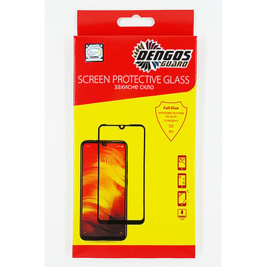 Скло захисне Dengos Samsung Galaxy A21 (black) (TGFG-118) - фото 1