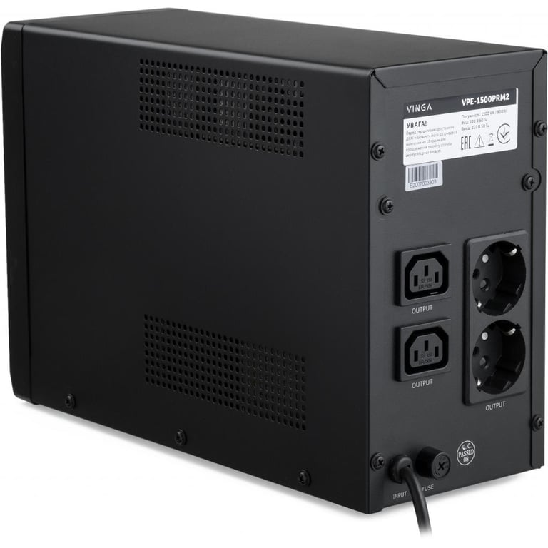 Пристрій безперебійного живлення Vinga LED 1500VA ( VPE-1500PRM2 ) (VPE-1500PRM2) - фото 3
