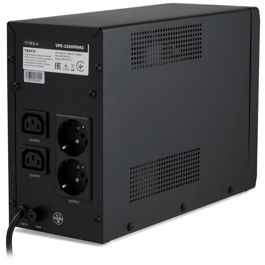 Пристрій безперебійного живлення Vinga LED 1500VA ( VPE-1500PRM2 ) (VPE-1500PRM2) - фото 4 Пристрій безперебійного живлення Vinga LED 1500VA ( VPE-1500PRM2 ) (VPE-1500PRM2) - фото 4