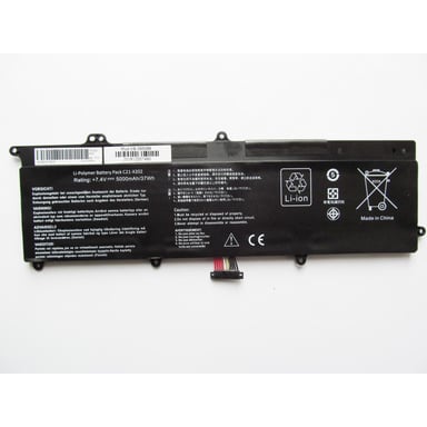 Акумулятор до ноутбука Asus X202E C21-X202, 5000mAh (37Wh), 4cell, 7.4V, Li-ion AlSoft (A47503) - фото 1