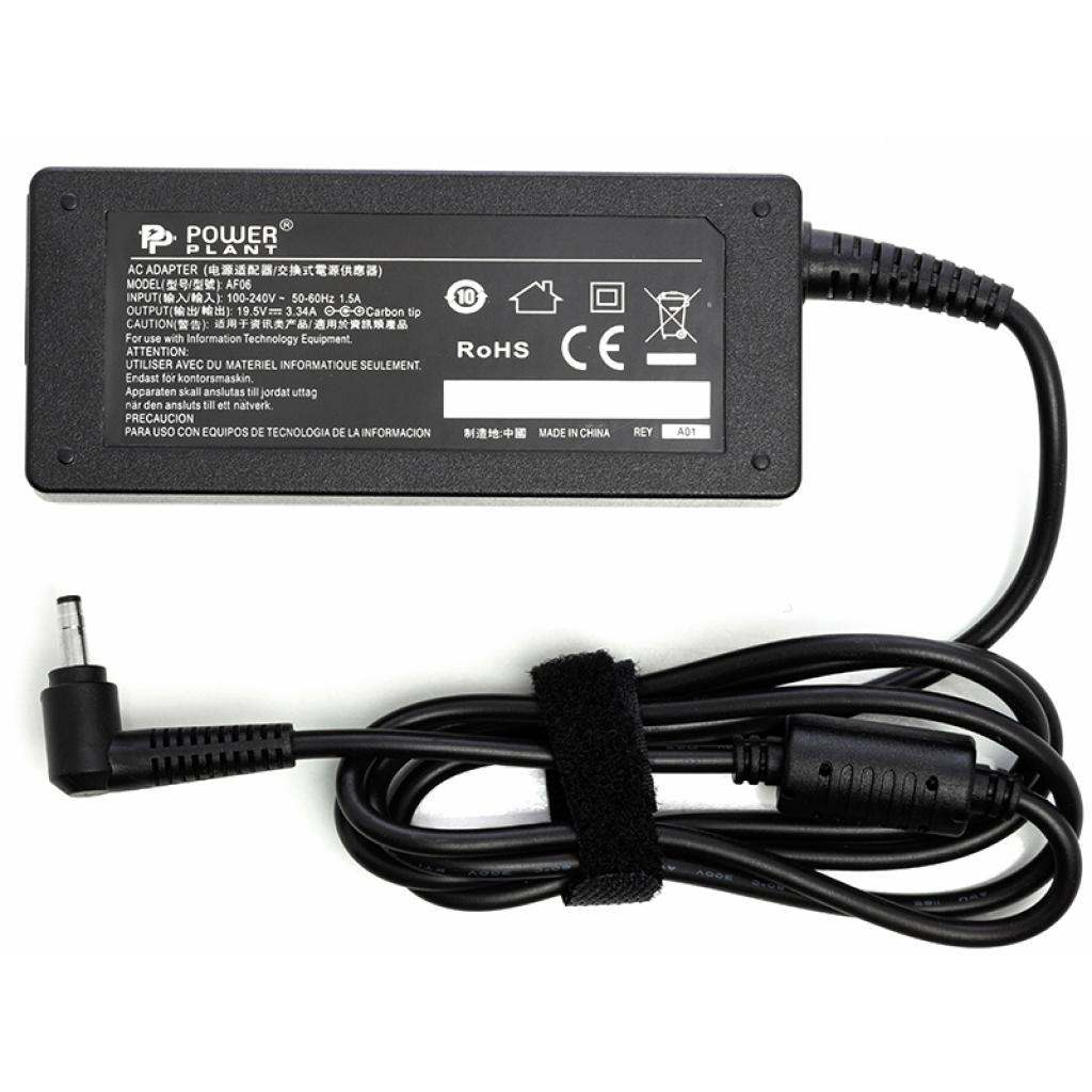 Блок живлення до ноутбуку PowerPlant DELL 220V, 19.5V 65W 3.34A (4.0*1.7) (DL65G4017) - фото 1