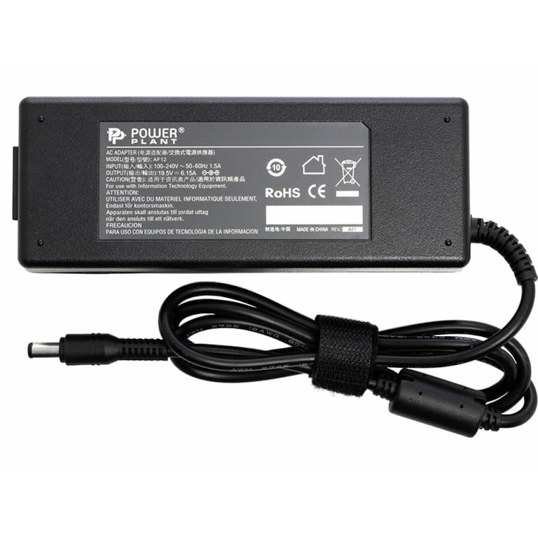 Блок живлення до ноутбуку PowerPlant IBM/LENOVO 220V, 19.5V 120W 6.15A (6.3*3.0) (IB120G6330) - фото 1